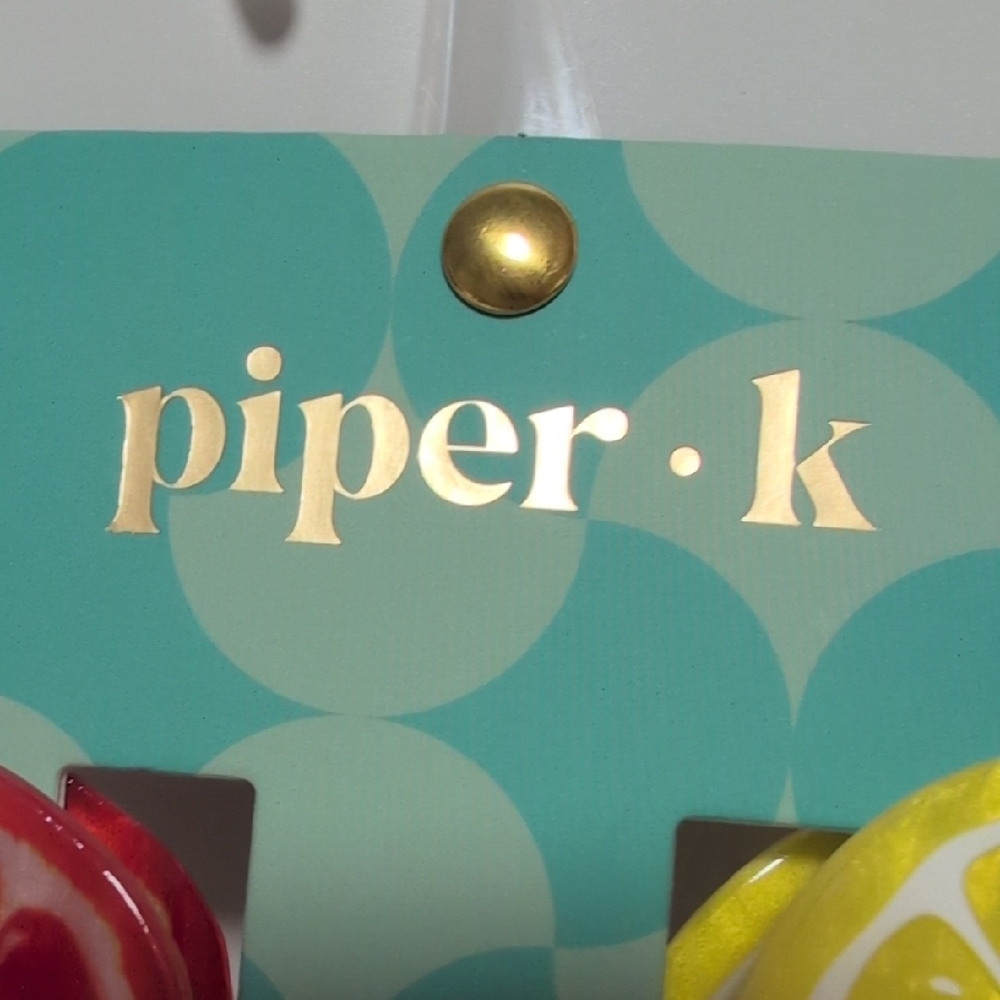 Piper K Fruit-Themed Hair Clip Set - Picture 3 of 7